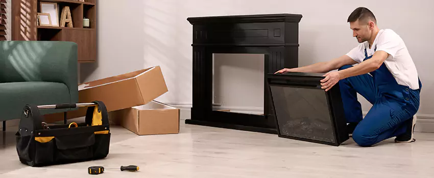 Old Rusted Metal Fireplace Repair And Replacement in North Little Rock, AR